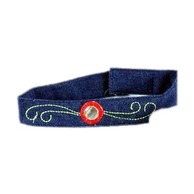 Biżuteria naszyjnik opaska jeans 18cm