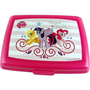 Kuchnia pojemnik na śniadanie plast. 18x12x6cm: 'My Little Pony' różowy Cuver