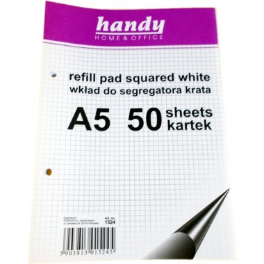 Segregator wkład A5 50katrek w kratkę w wor. Handy