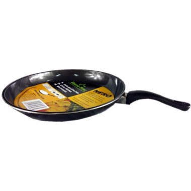 Kuchnia patelnia z powłoką non-stick 44x4cm śr.30cm czarna stal węglowa w folii