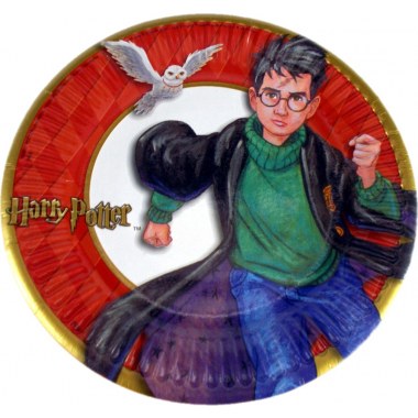 Party talerz papierowy 06szt 18cm gruby: 'Harry Potter' w wor.