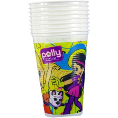 Party kubki 200ml 08szt: 'Poly Pocket' w folii