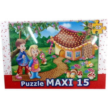 Zabawka edukacyjna puzzle junior 15elem: Maxi mix wzór wymiar planszy 41x27.5cm w pud. w folii