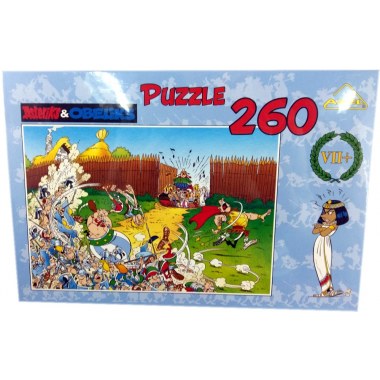 Zabawka edukacyjna puzzle  260elem: 'Asteriks & Obeliks' wymiar planszy 41x27.5cm w pud. w folii