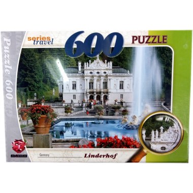 Zabawka edukacyjna puzzle  600elem: 'Seria Podróżnicza' wymiar planszy 48.5x33.5cm mix w pud.33.5x24x5cm w folii