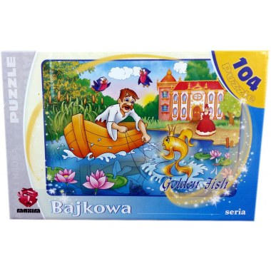 Zabawka edukacyjna puzzle  104elem: 'Bajkowe puzzle' wymiar planszy 33x23cm mix pud. 28x19x4.5cm w folii