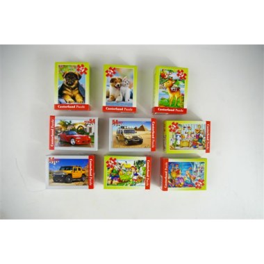 Zabawka edukacyjna puzzle mini 54elem: mix wzór 16.5x11cm w pud.