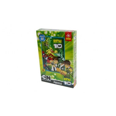 Zabawka edukacyjna puzzle   60elem: 'Ben 10 Obca Potęga' 33x22cm w pud. w folii