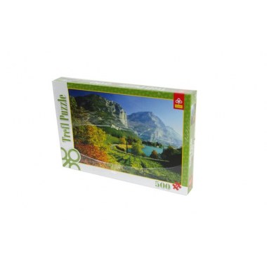 Zabawka edukacyjna puzzle  500elem: 'Jezioro Toblino, Trentino, Włochy' 48x34cm   pud. w folii