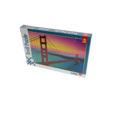 Zabawka edukacyjna puzzle  500elem: 'Most Golden Gate, San Francisco' 48x34cm w pud. w folii