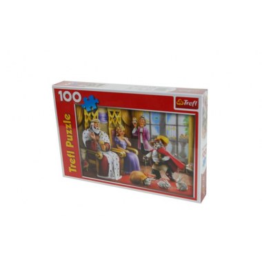 Zabawka edukacyjna puzzle  100elem: 'Kot w butach' 41x28cm w pud. w folii