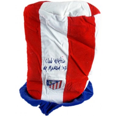 Party czapka 'Kapelusz Kibica Atletico Madrid ' obw.54cm 32x27cm welurowa biał/czer/nieb w wor.