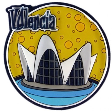 Magnesy na lodówkę gumowy okrągły Valencia śr.5cm 01szt Oceanografic w wor.