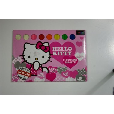 Plastelina 08kol. 150g: spagetti 'Hello Kitty' w opakowaniu z zaw.