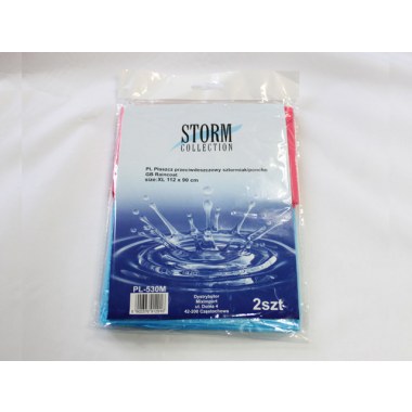 Storm collection płaszcz p/deszcz  poncho 2szt  l: 112x90cm w wor. z zaw. 0.015