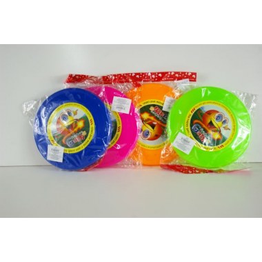 Zabawka zręcznościowa frisbee 22.5cm plast. mix kol. w wor.